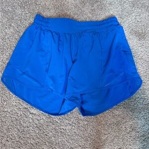Lululemon 4” hotty hot shorts in blue